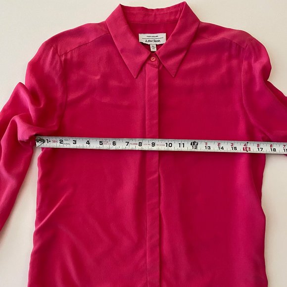 Perfect Barbie pink silk button-up from & Other Stories, size 2 !! - Picture 8 of 16